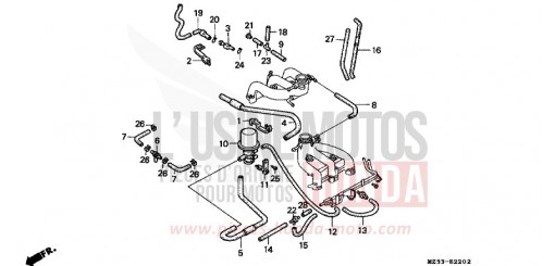 ROHRE (2) (AUSSER AR/SI/SW) GL1500SEP de 1993
